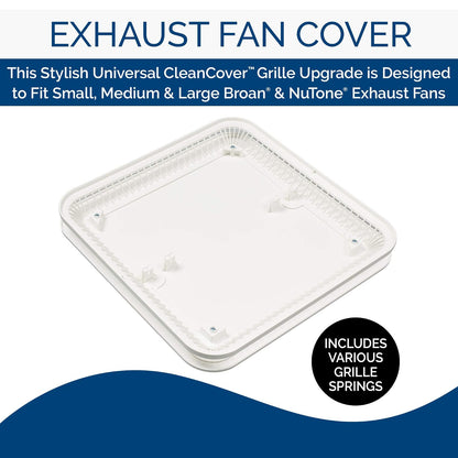 Broan-NuTone FG701S Universal CleanCover - Rejilla de escape para baño, color blanco