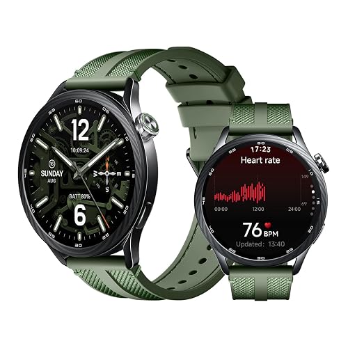 XIAOMI Watch S5 46mm con GPS & NFC, iOS & Android, Verde | AMOLED de 1,48'', Hasta 21 días de Batería, 150+ Modos Deportivos, Monitoreo mejorado de la frecuencia cardíaca y del sueño