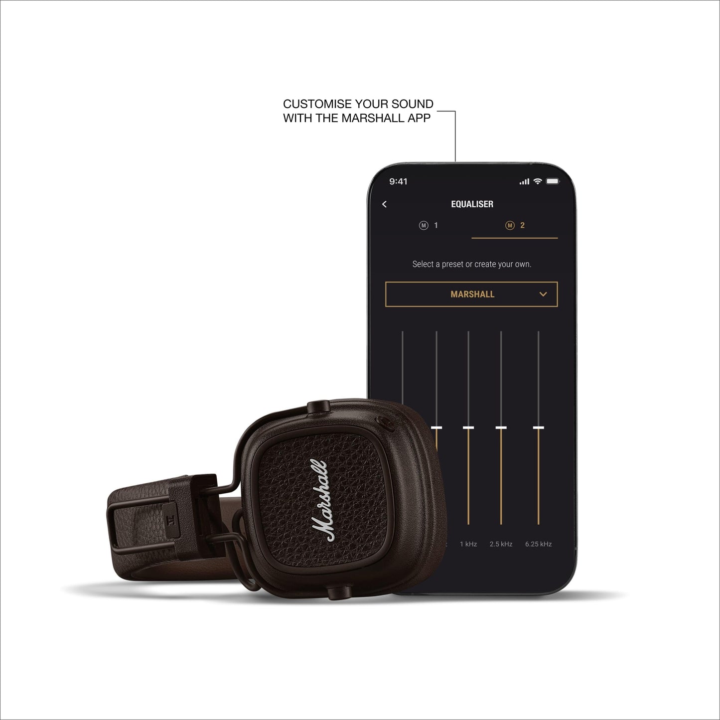 Marshall Major V Audífonos Inalámbricos Bluetooth - Café