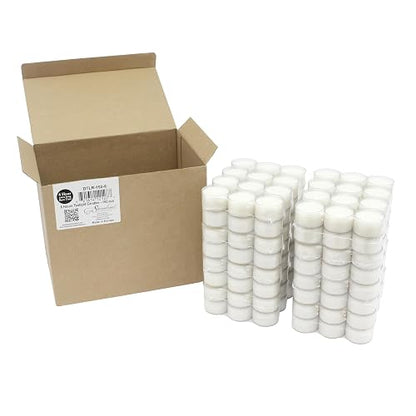 Stonebriar 192 unidades blancas sin perfume de 6 a 7 horas de tiempo de combustión extendido taza transparente de té velas