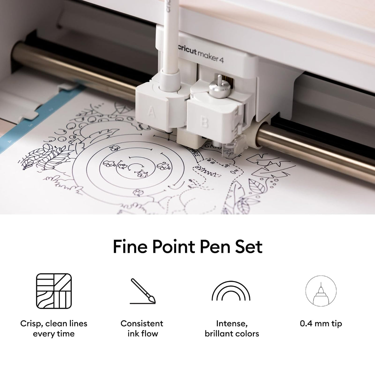 Cricut - Bolígrafo de punta fina de 0,4 mm, Ultimate Sampler (30 unidades)