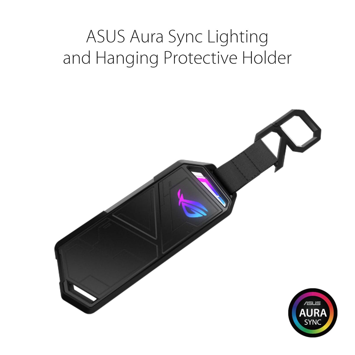 ASUS ROG Strix Arion External M.2 NVMe PCIe SSD Enclosure Featuring up to 10 Gbps Transfer speeds with USB 3.2 Gen 2 Type-C and USB Type-A Cables (ESD-S1C)