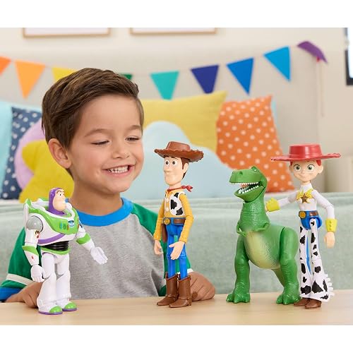 Mattel Pixar Toy Story 5 Figura de Acción Buzz de 7 Pulgadas 3+ | Escala 18 cm, 1 personaje clave, 8+ articulaciones móviles, diseño fiel a la película, JKV15