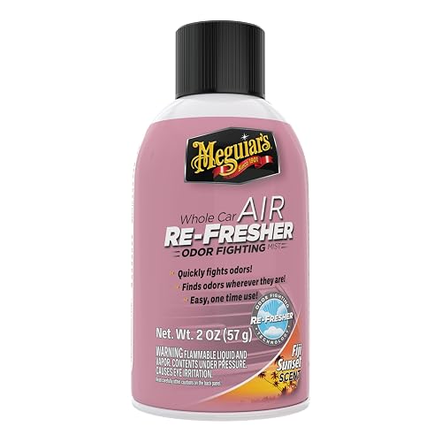 Meguiar'S - Refrigerador De Aire Fiji Sun | Spray eliminador de olores, elimina los olores fuertes del vehículo en todo el interior de tu vehículo