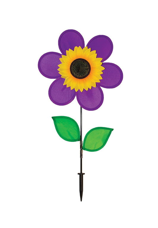 Garden Spinner Purple Sunflower Wind Spinner