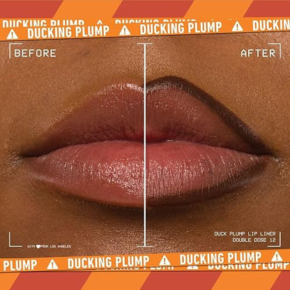 NYX Professional Makeup Duck Plump Liner, Delineador de Labios Voluminizador, 10 Horas de Duración, Infusionado con Jengibre, Tono Double Dose