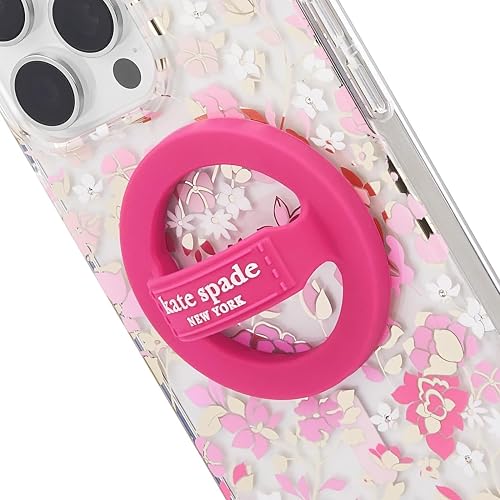 Kate Spade New York - Agarre magnético para teléfono, extraíble y Plegable, pompón Rosa