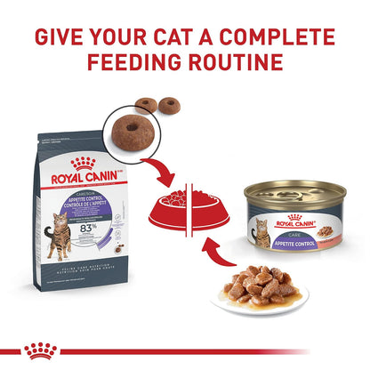 Royal Canin Croquetas para Gatos, Spayed Neutered Appetite Control, 2.72 kg (El empaque puede variar)