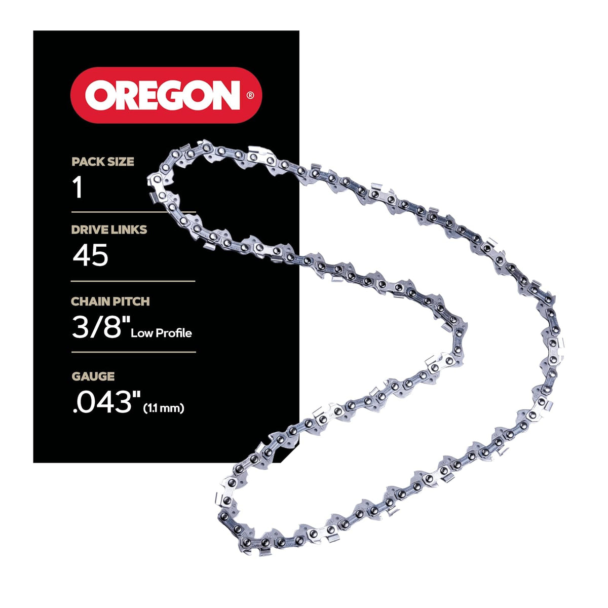 Oregon R45 AdvanceCut Cadena de Motosierra 12" 45 Eslabones Bajo Retroceso