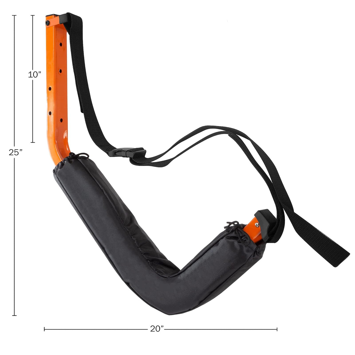 RAD Sportz - Juego de 2 Perchas de Almacenamiento para Montaje en Pared, 150 Libras de Capacidad para Kayaks, Tablas de Surf, canoas o Tablas de Snowboard (Naranja)