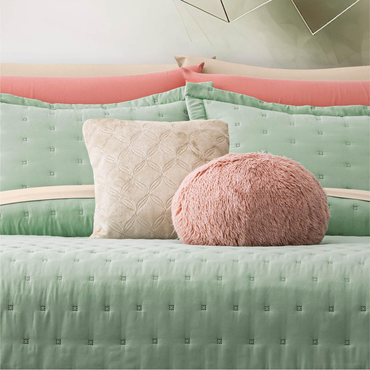 Colchas Concord Colcha Neo Pistache Matrimonial
