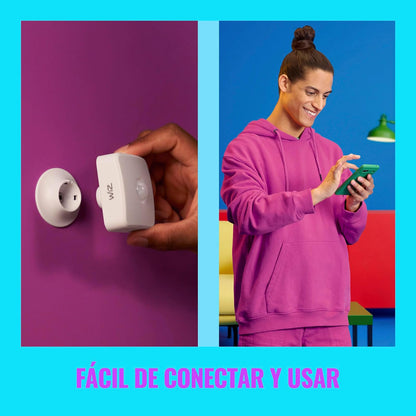 WiZ Foco Inteligente A19 8.8W luz cálida a fría dimeable controlable por WiFi (Paquete de 3)