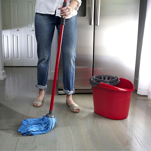 Vileda Cloth Mop, Trapeador de Microfibra Premium, Ultra Absorbente para Limpieza del Hogar