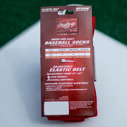 Rawlings Combo de cinturón y calcetines | Béisbol/Softball de lanzamiento rápido | Varios tamaños y colores