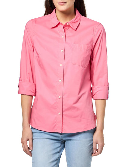Nautica Camisa de Mezclilla Manga Larga con Botones para Mujer - XL - Peonía