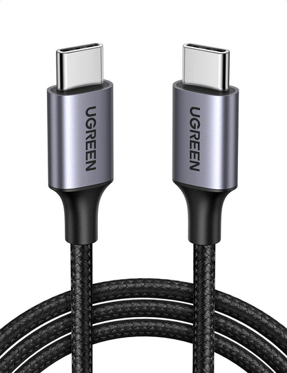 UGREEN - Cable de carga rápida con velocidad de transferencia de datos de 480 Mbps, computadoras tipo C a smartphones, sincronización de datos de 1 m, color negro