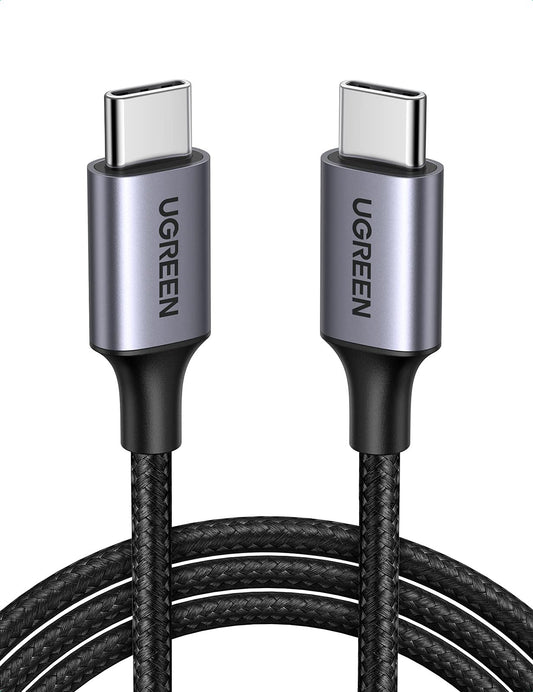 UGREEN - Cable de carga rápida con velocidad de transferencia de datos de 480 Mbps, computadoras tipo C a smartphones, sincronización de datos de 1 m, color negro
