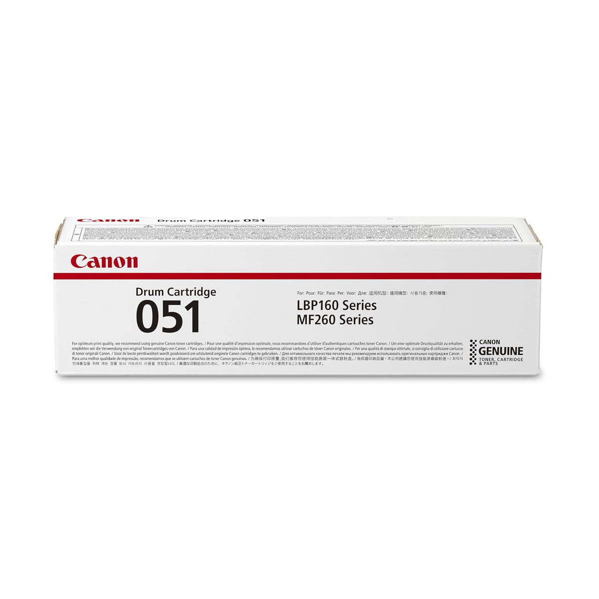 Canon - Tambor 051 Negro (2170C001), 1 Paquete, para impresoras láser imageCLASS MF269dw, MF267dw, MF264dw, LBP162dw