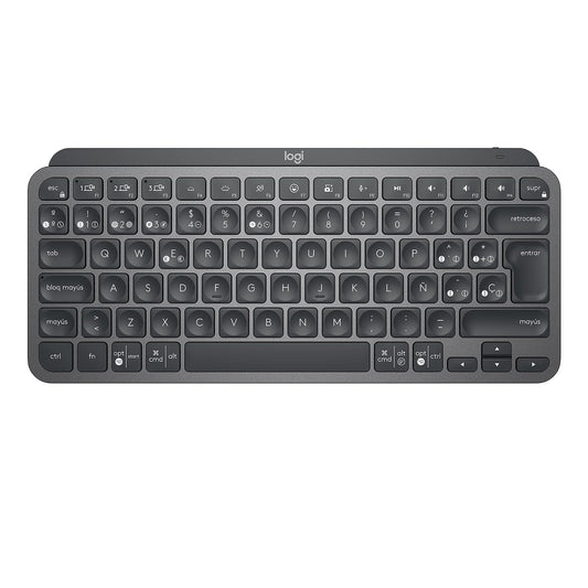 Logitech MX Keys Mini Teclado Inalámbrico Minimalista Iluminado, Compacto, Bluetooth, Retroiluminado, USB-C + G203 LIGHTSYNC Mouse Gaming con Iluminación RGB Personalizable,- Negro