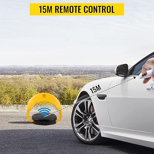 Vevor - Cerradura automática de estacionar con control remoto para cochera, barrera de estacionamiento privado, 98.5 pies, bloqueo de espacio para estacionar, protector de entrada, barrera automática,