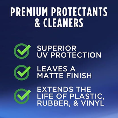 303 (30305) Aerosol protector marino UV para vinilo, plástico, hule, fibra de vidrio, cuero y más - Repelente contra el polvo y la suciedad - No tóxico, Acabado mate, Un solo color, 16 oz