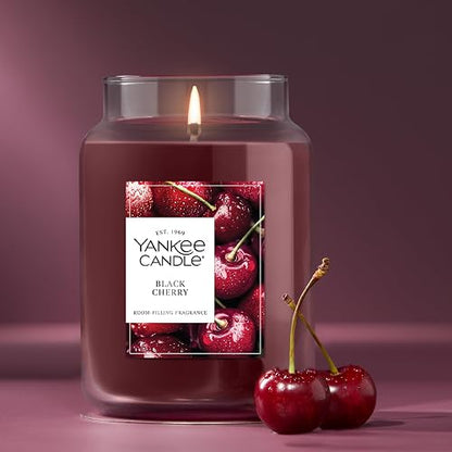Yankee Candle - Vela perfumada en tarro grande con hasta 150 horas de tiempo de combustión, mezcla de cera de soja para una combustión más limpia y consistente, vela en tarro de 22 onzas con fragancia