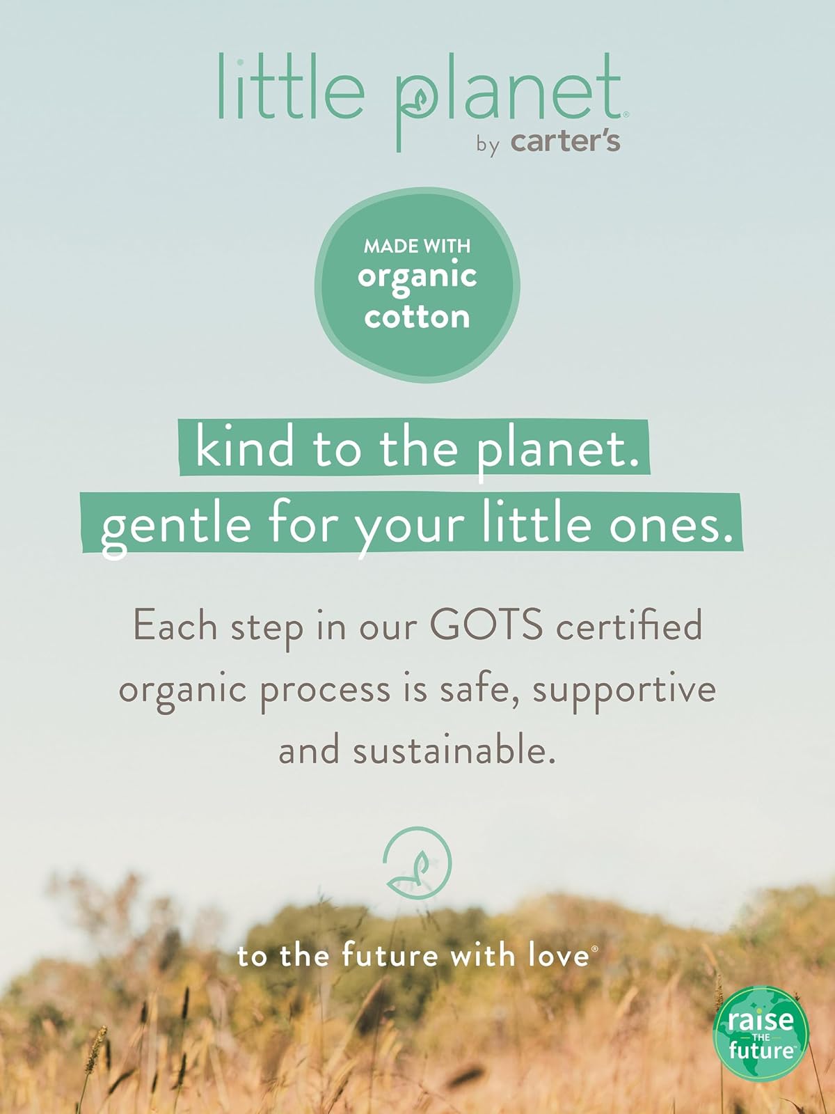Little Planet by Carter's 2-Piece Pajamas Made with Organic Cotton Juego de Pijama bebés Unisex