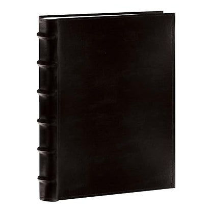 Álbumes de fotos de Pioneer Álbum de fotos europeo de cuero de 300 bolsillos para impresiones de 4 por 6 pulgadas, negro