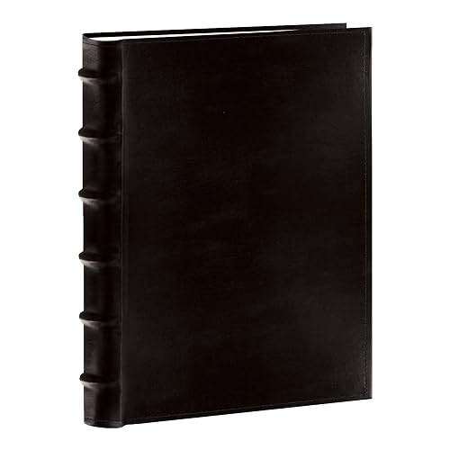 Álbumes de fotos de Pioneer Álbum de fotos europeo de cuero de 300 bolsillos para impresiones de 4 por 6 pulgadas, negro