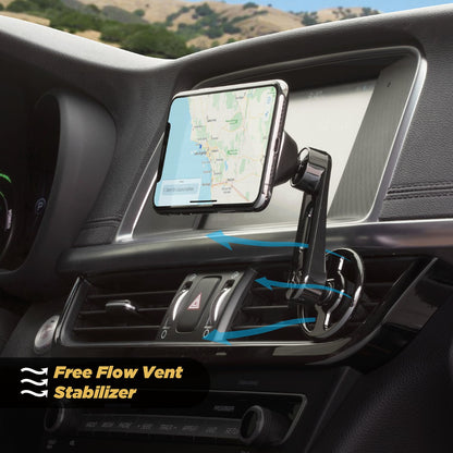 Scosche MM2VP2SR-SP MagicMount Pro FreeFlow - Soporte magnético para teléfono de Automóvil, Soporte magnético Fuerte para iPhone y Android, Soporte magnético Seguro para teléfono Celular, Soporte