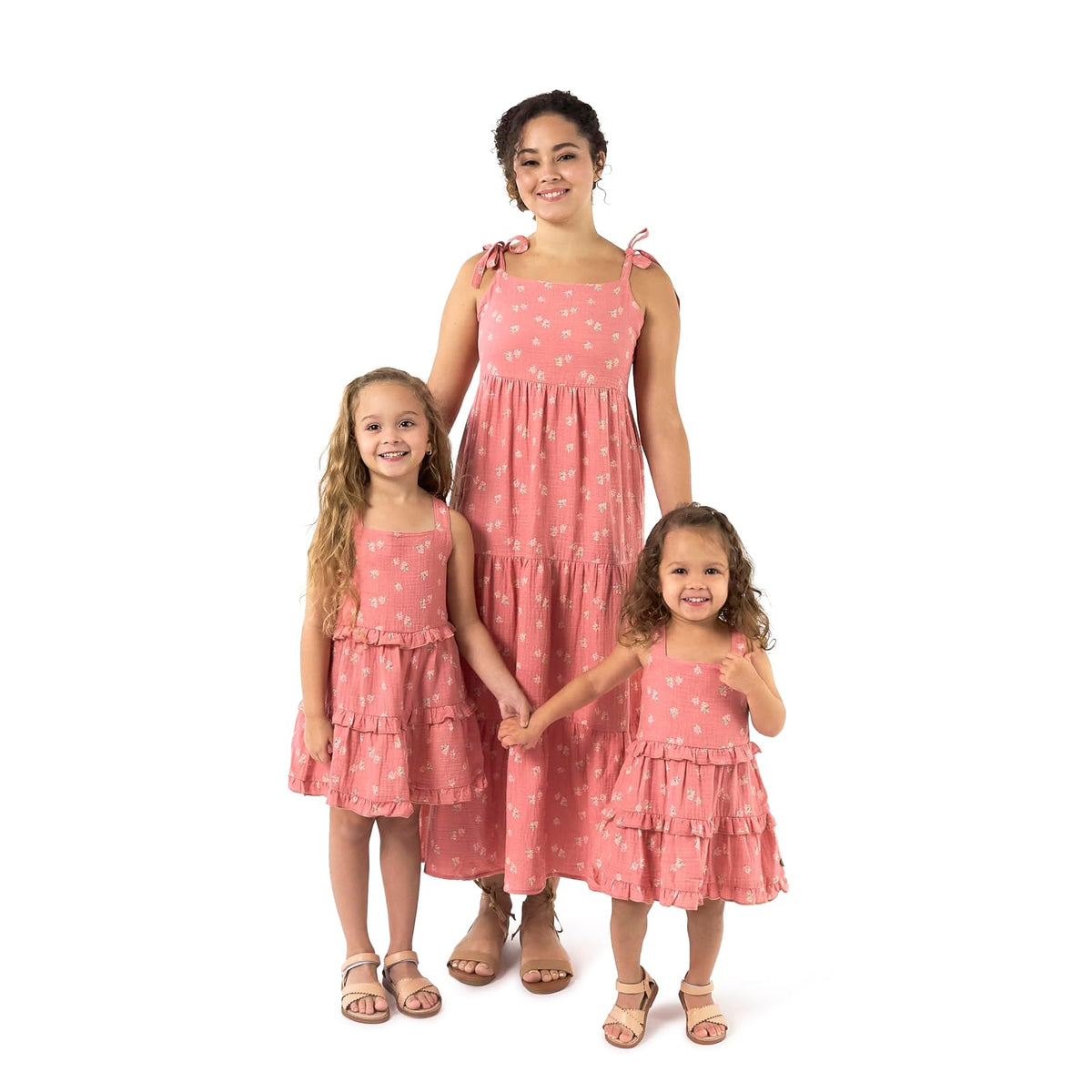 Modern Moments by Gerber Vestido de Gasa Mommy and Me - M - Frambuesas rosadas