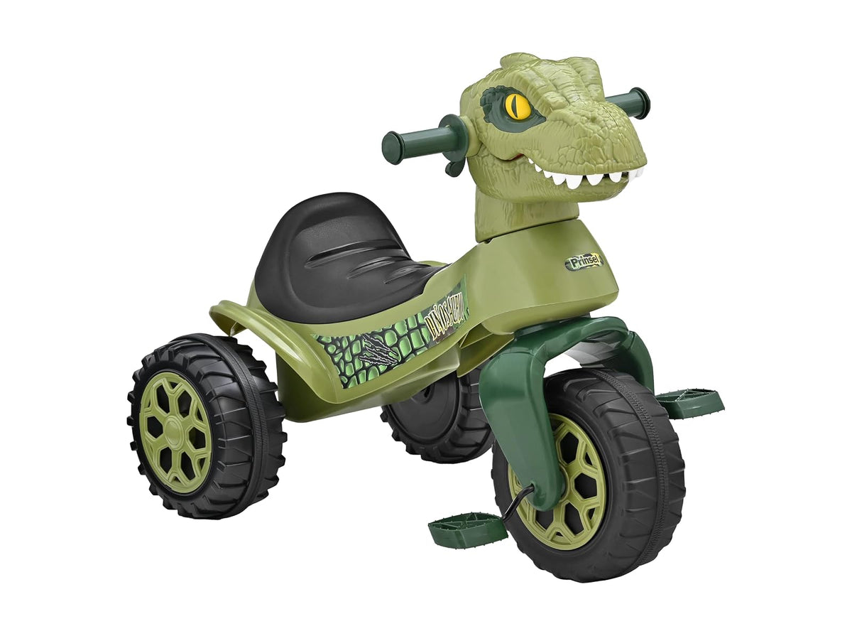 Prinsel Triciclo Racer con Luces LED y Sonidos - Dinosuario