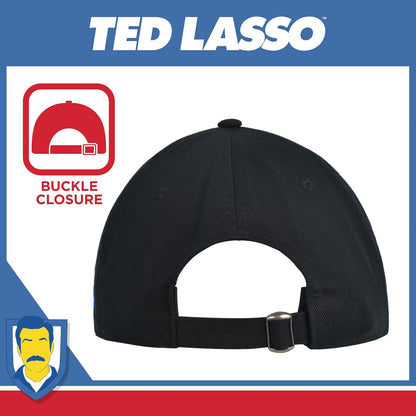 Ted Lasso - Gorro de béisbol Ajustable de algodón con Estampado Believe con Borde Curvado, Color Negro, Talla única, Negro -, One Size
