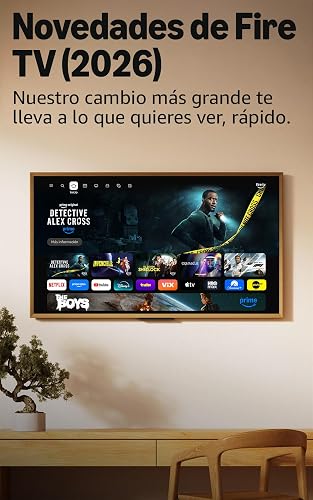 Ember Serie 2 de 40" con Fire TV (modelo más reciente): televisión HD inteligente con Control remoto Alexa, streaming rápido, Dolby Audio, fondo ambiental y TV en vivo gratuita