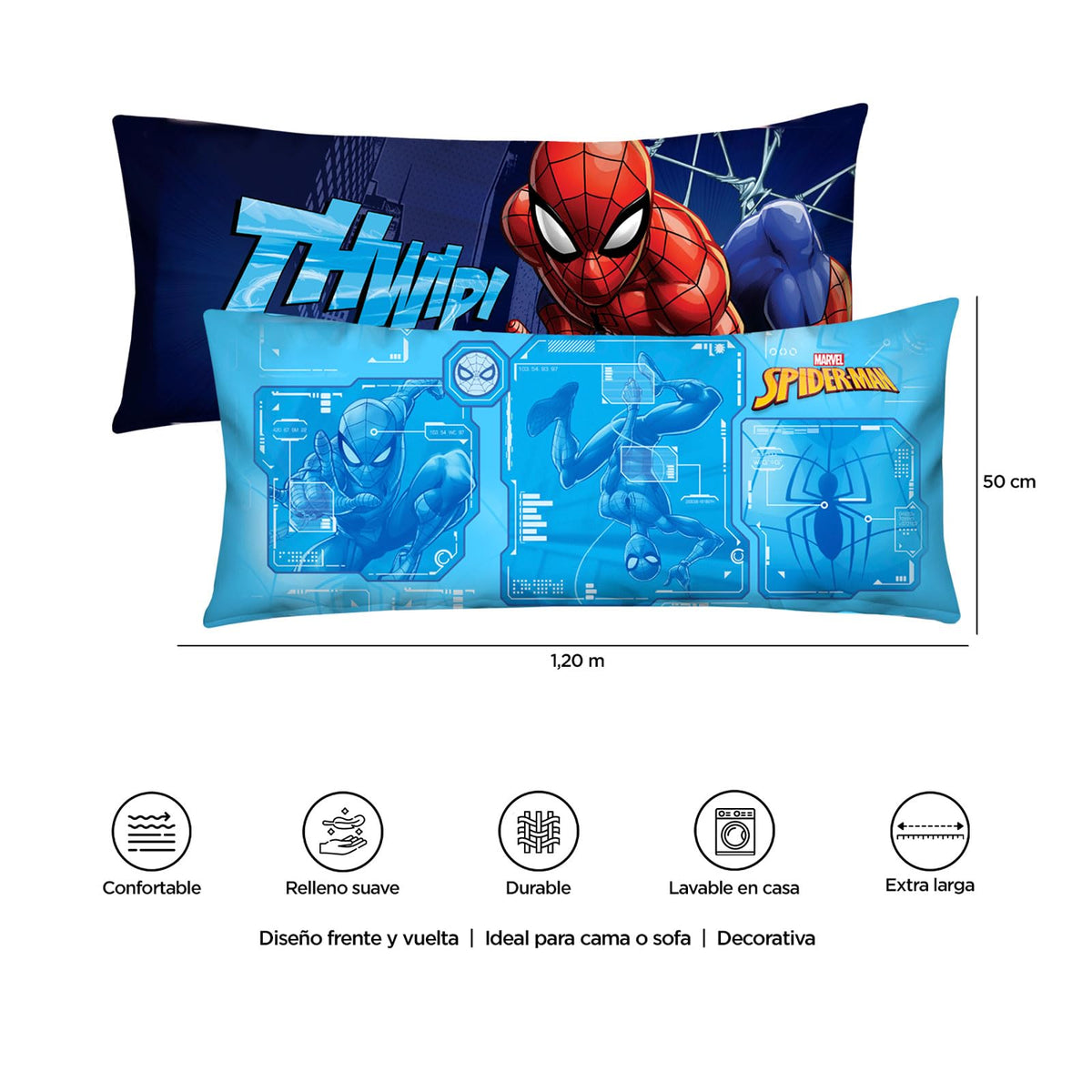 Providencia Almohada Súper Jumbo Spider Man Veloz