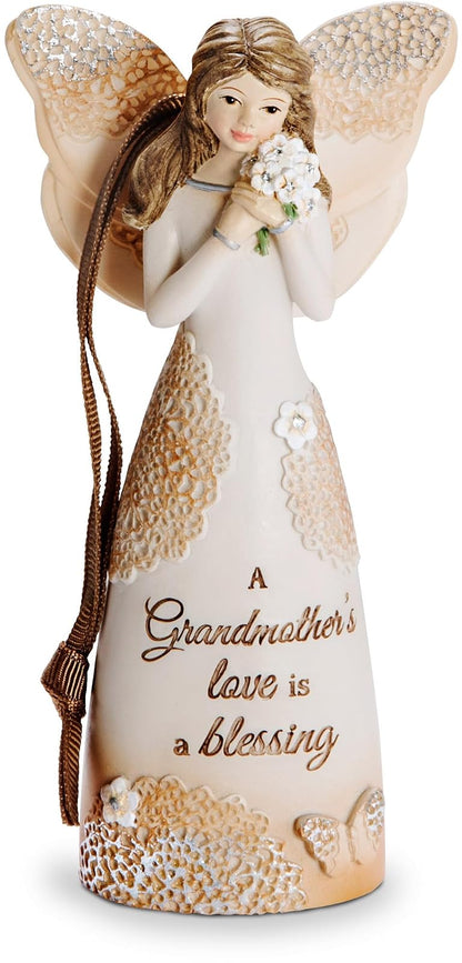 Pavilion Gift Company 19111 Figura de ángel de Abuela con Cinta para Colgar, 4-1/2 Pulgadas