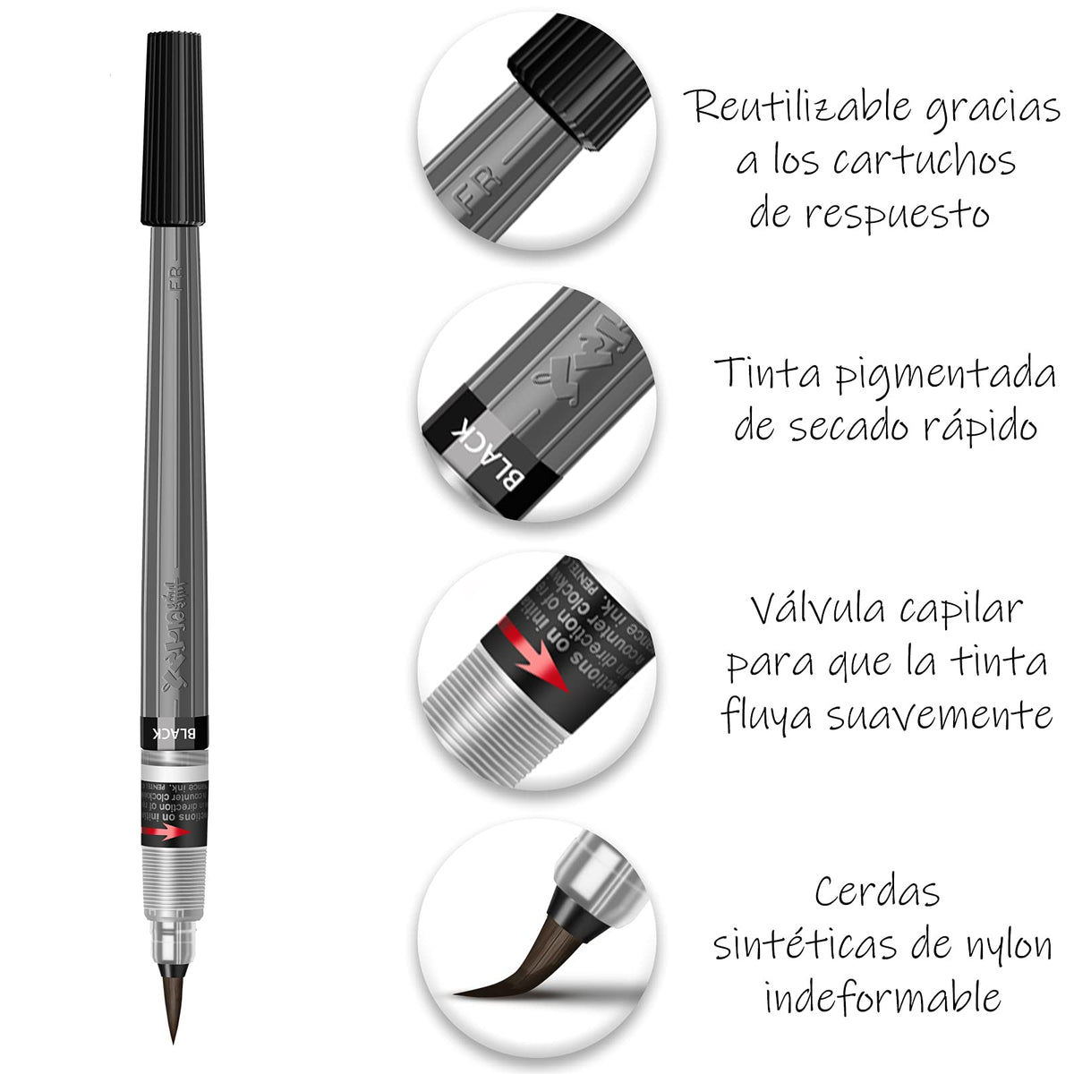 Pentel de México GFPBP-101 Plumines, pack of/paquete de 1