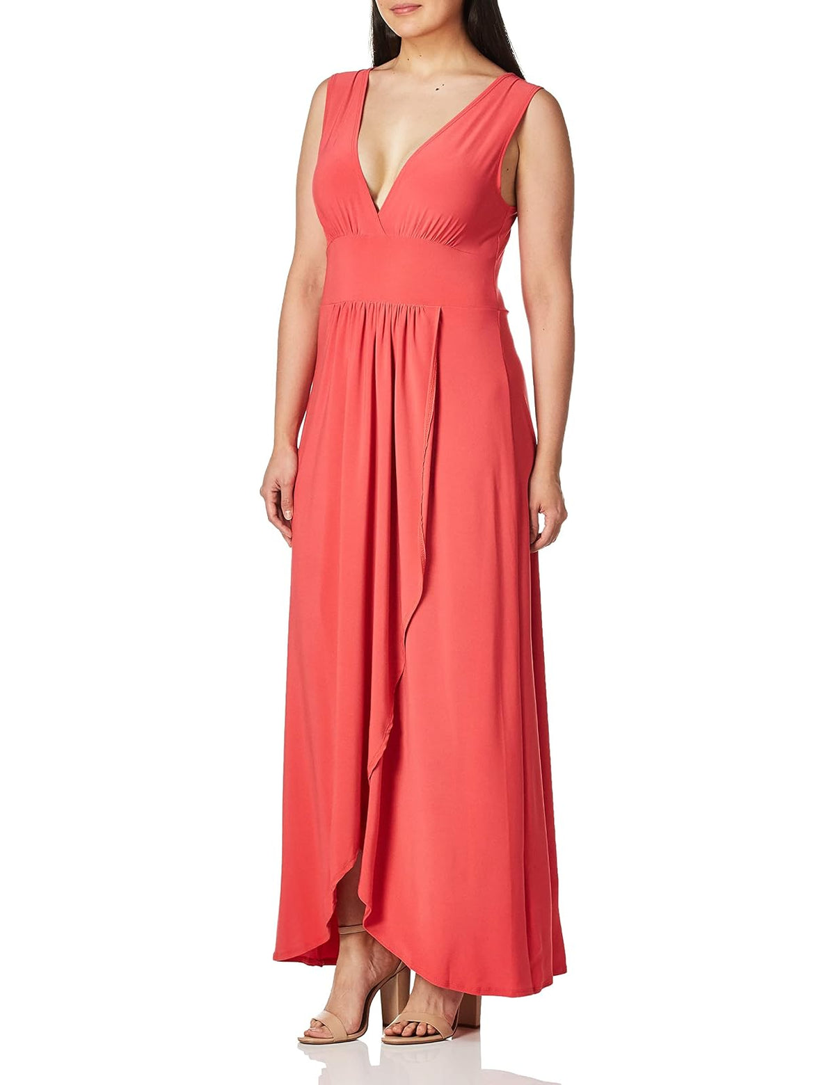 Star Vixen Vestido Maxi sin Mangas con Falda de tulipán Sobrepelliz Vestido para Mujer