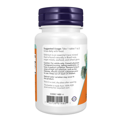 Tabletas de Selenio 100mcg 100 pz