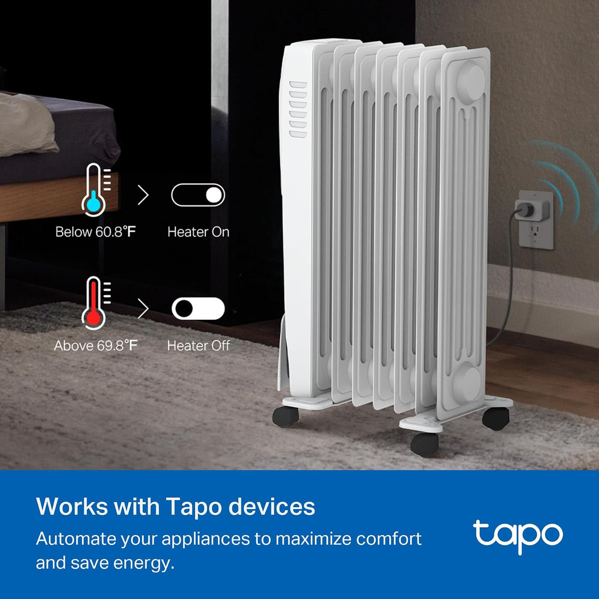 TP-Link Tapo T315 Sensor de temperatura y humedad con pantalla E-Ink de 2.7″, almacenamiento gratuito de datos en la nube para grabar hasta 2 años, compatible con Alexa (Requiere Hub)