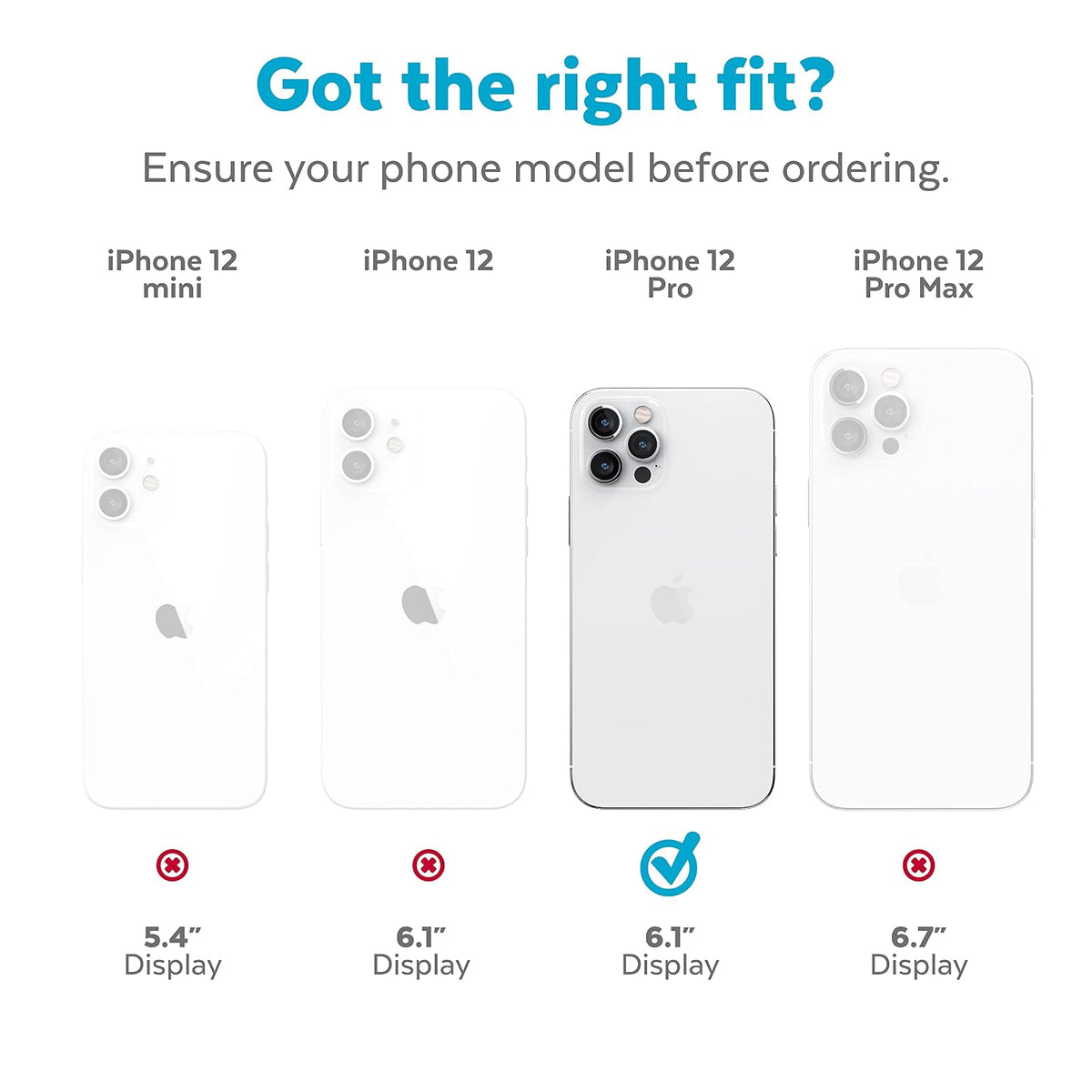 Speck Products Presidio Perfect-Clear + Glitter iPhone 12, iPhone 12 Pro, Funda Transparente con Purpurina Dorada/Transparente