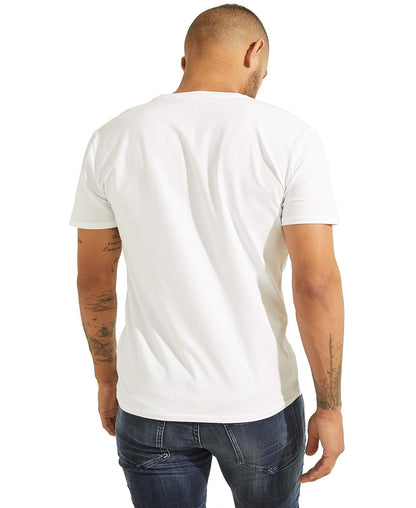 Guess Playera con Logotipo Triangular en Contraste. Camiseta para Hombre