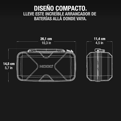 NOCO GBC101 Estuche de Protección de Goma EVA Boost X para Arrancadores de Emergencia de Litio GBX45 UltraSafe