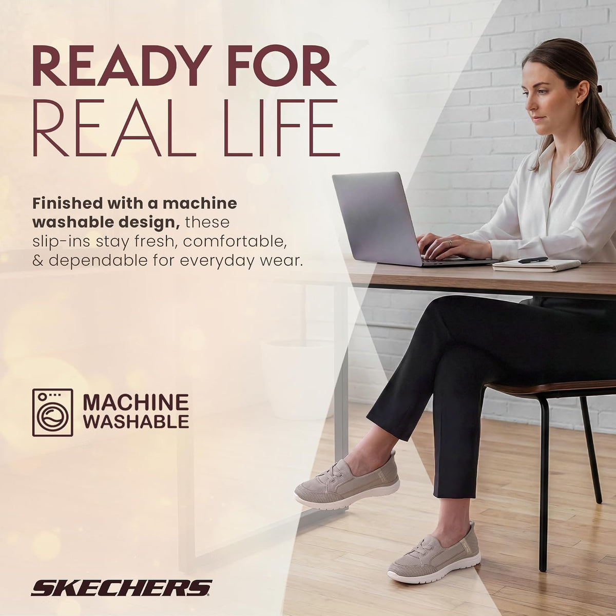 Skechers On The go Flex Parte Superior Notch - Zapatillas sin Cordones para Mujer