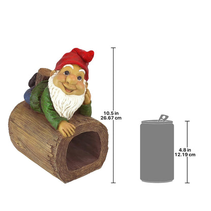 Design Toscano Estatua de gnomo de jardín – Stormy The GNOME – Gnomo Extensor de césped – Gnomo de césped