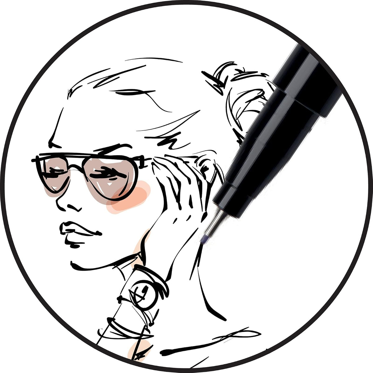 BIC Plumín Intensity Punto Ultra Fino No Traspasa el Papel Escritura Precisa Colores Intensos Surtido de Colores 10 Piezas