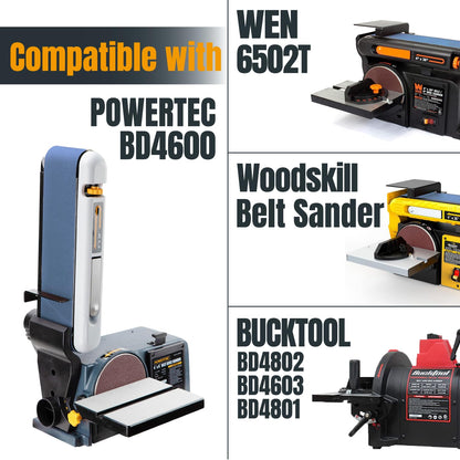 POWERTEC 443606Z-3 - Correas de lijado de circonio de 4 x 36 pulgadas, lijadora de banda de arena 60 para lijadora de banco, lijadora de banda y disco, carpintería, molienda de metal, 3 unidades