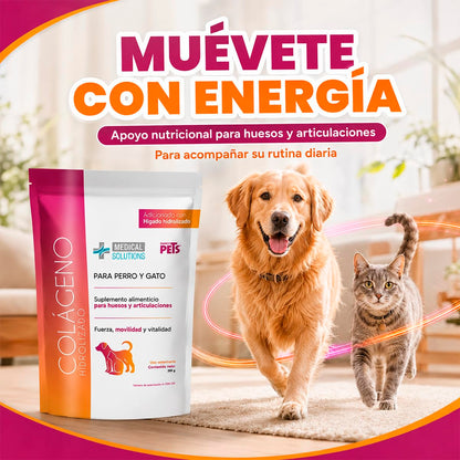 Fancy Pets Medical Solutions Colágeno Hidrolizado para Perros y Gatos - Suplemento para Articulaciones, Huesos y Piel Saludable, 200 g