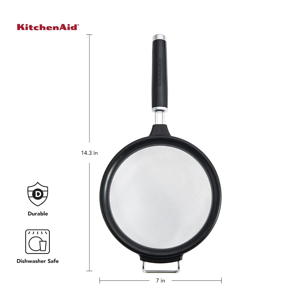 KitchenAid KE161OHOBA - Colador clásico, 7 pulgadas