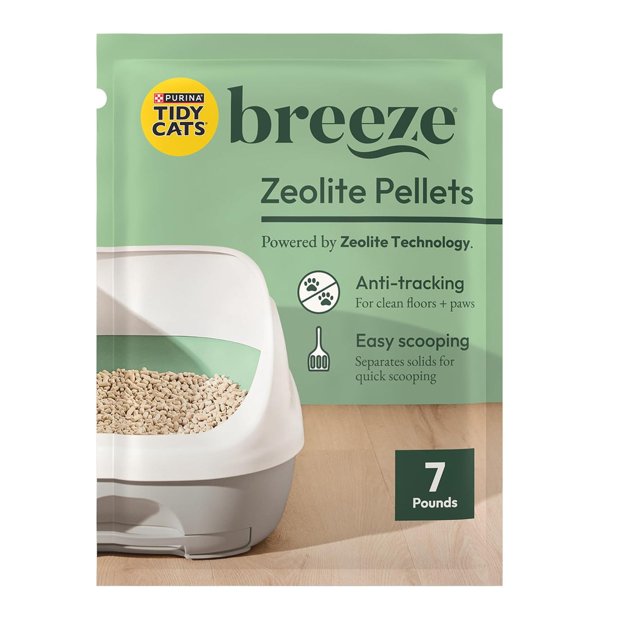 Purina Tidy Cats Breeze Pellets de Arena de Recambio Perfumados - 7 Pound (Pack of 4) - Pellets originales